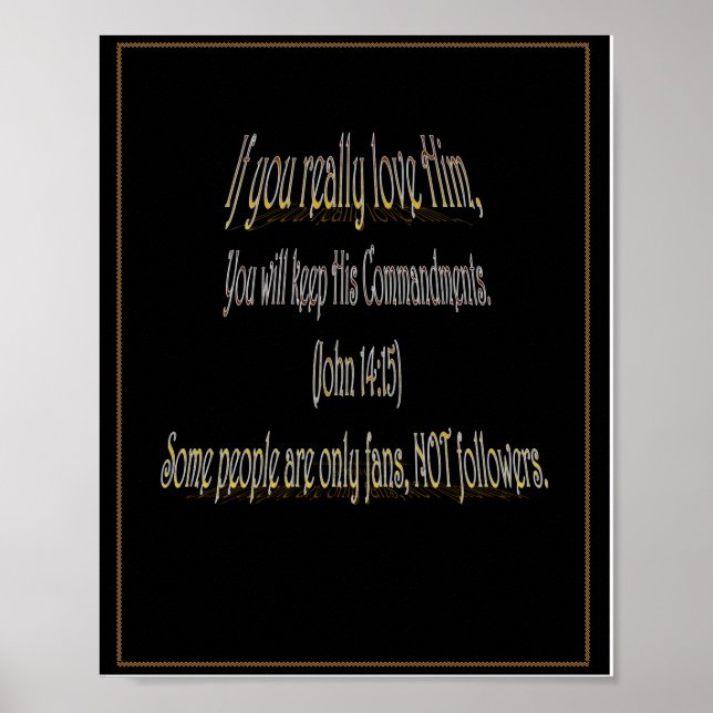 Poster Se Você Realmente O Ama (Frente)