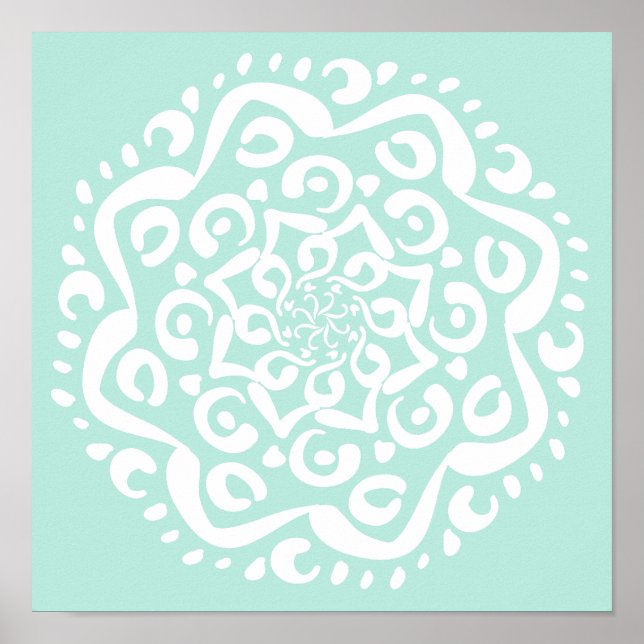 Pôster Sea Glass Mandala (Frente)