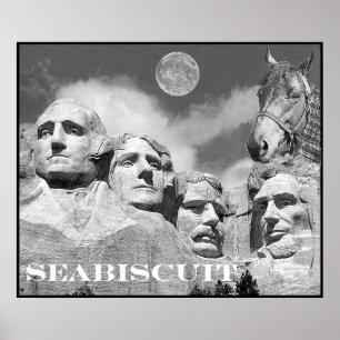 Pôster Seabiscuit está no Monte Rushmore!