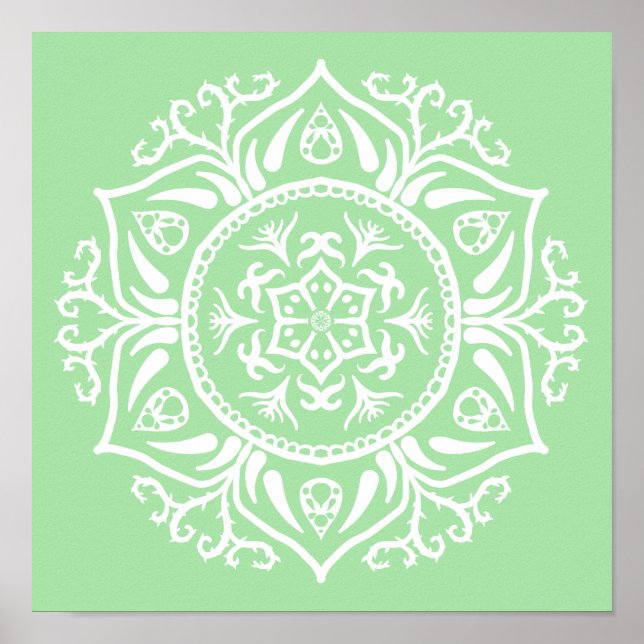 Pôster Seafoam Mandala (Frente)