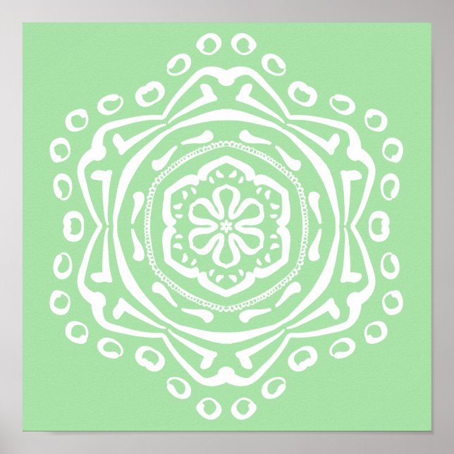 Pôster Seafoam Mandala (Frente)