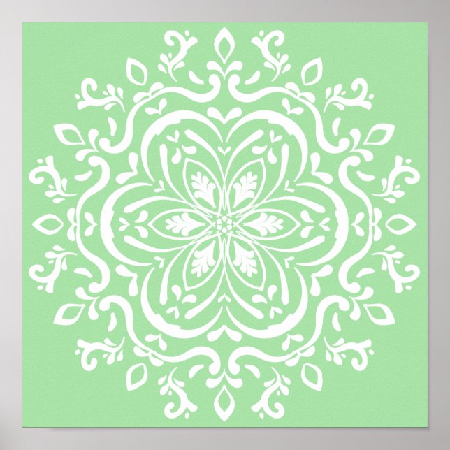 Poster Seafoam Mandala (Frente)