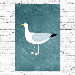 Poster Seagull em Permanente