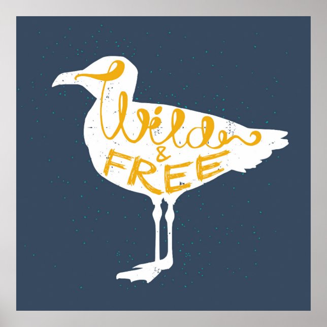 Pôster Seagull Medium | Selvagens E Livres (Frente)