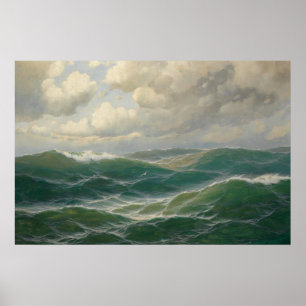 Pôster Seagulls Over Waves por Max Jensen