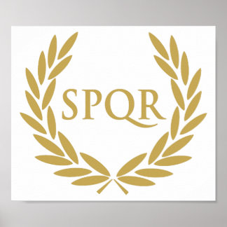 Pôster Seal do Senado Romano do SPQR