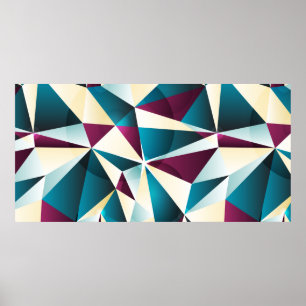 Poster Seamless geometric pattern. Vintage illustration i