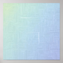 Poster Seamless Light & Airy Layered Labyrinth Pattern