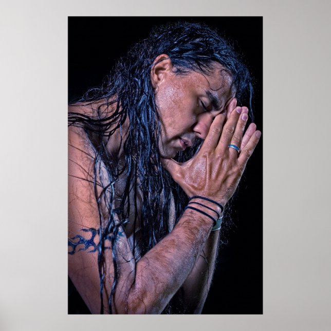 Poster Sean Vasquez Native American Flute Player (Frente)