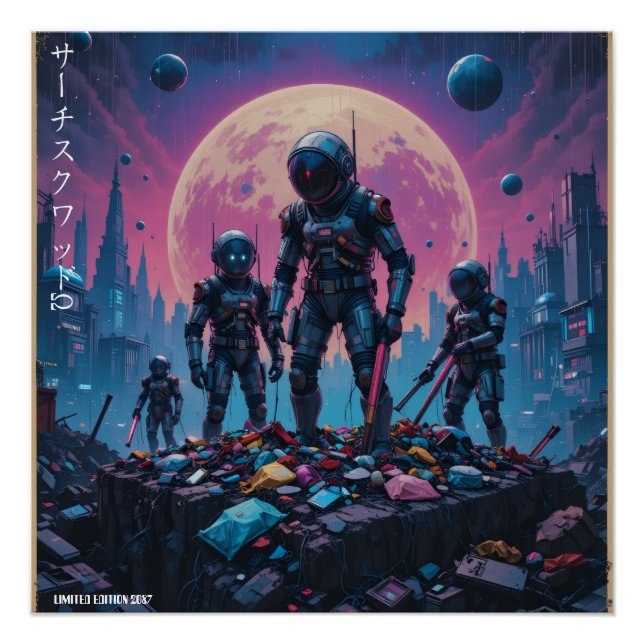 Pôster "Search Squad Ω" (Frente)