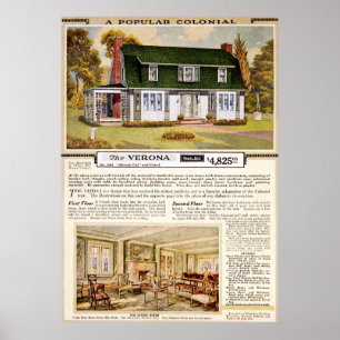 Poster Sears 1920 Colonial Verona