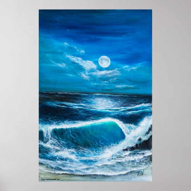 Poster Seascape art on (Frente)