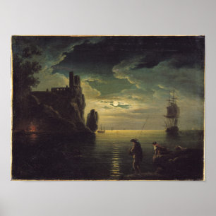 Poster Seascape da noite