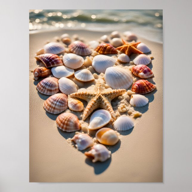 Poster Seashell Heart (Frente)