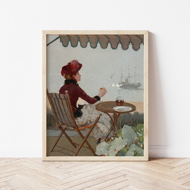 Poster Seaside Café | Jean Béraud (Criador carregado)