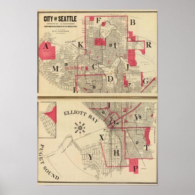 Poster Seattle (Frente)