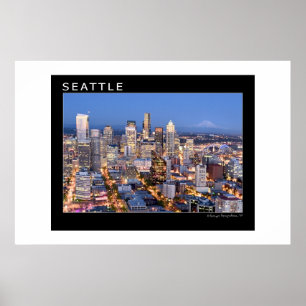 Pôster Seattle at Night