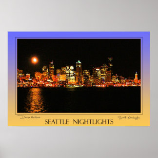 Poster Seattle Nightlight