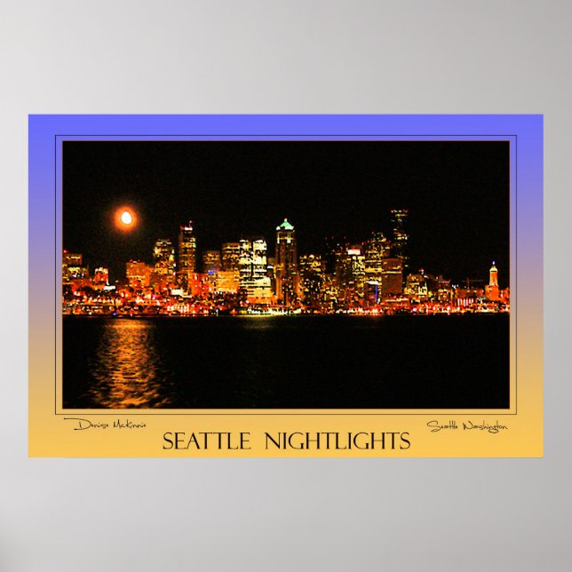 Poster Seattle Nightlight (Frente)