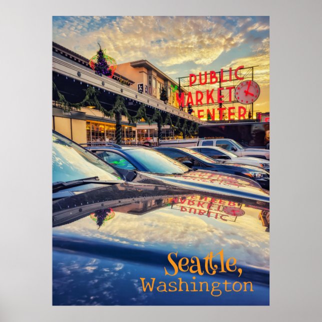 Poster Seattle Pike Market (Frente)