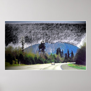 Pôster Seattle Rain Print