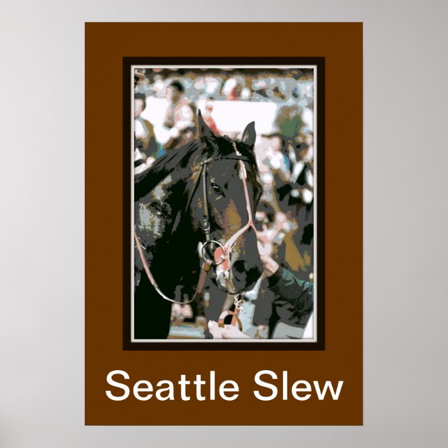 Pôster Seattle Slew Thorogenie 1978 (Frente)