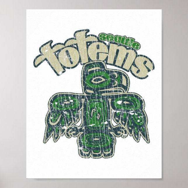 Poster Seattle Totems Hockey 1958 (Frente)