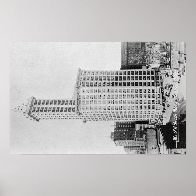 Pôster Seattle, WA - edifício Torre Smith (Frente)