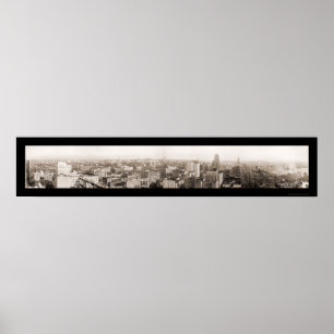 Pôster Seattle WA from Hotel Photo 1929