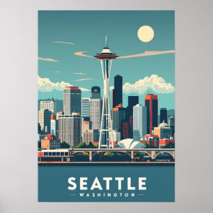 Poster Seattle Washington