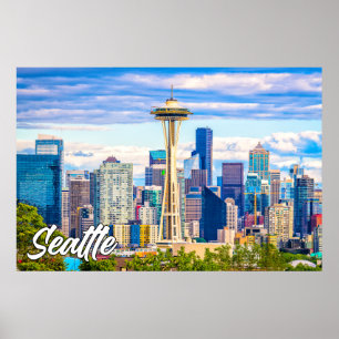 Poster Seattle, Washington, Estados Unidos