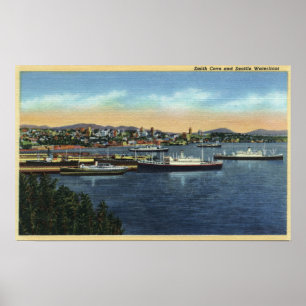 Pôster Seattle, Washington - opinião Smith