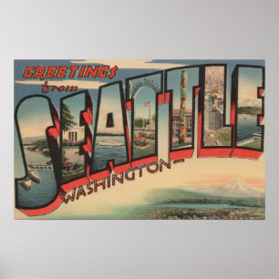 Pôster Seattle, WashingtonLarge - Letra Cena 2