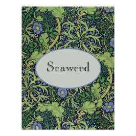 Pôster Seaweed art nouveau design by William Morris