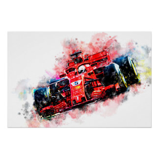 Pôster Sebastian Vettel 2018