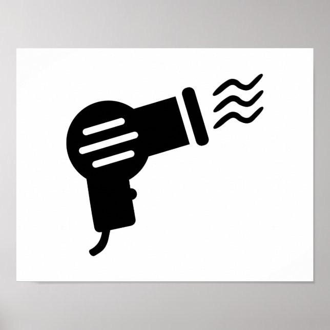 Pôster Secador de cabelo (Frente)