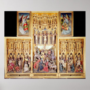 Pôster Seção central do Altarpiece de Ambierle