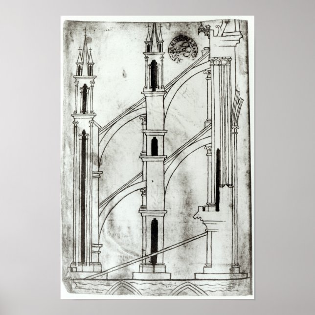 Pôster Seção da parede e do arco (Frente)