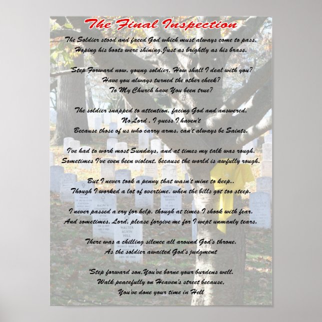 Poster Seção final de Arlington (Frente)