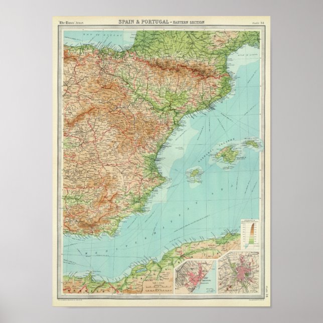 Pôster Seção Leste da espanha e Portugal (Frente)