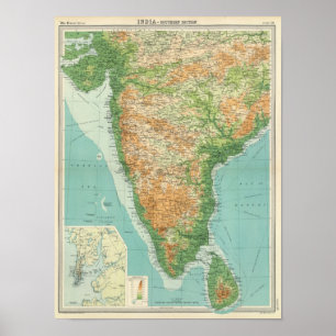 Poster Secção sul de India