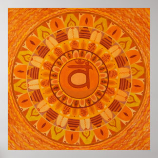 Pôster Second Chakra Mandala