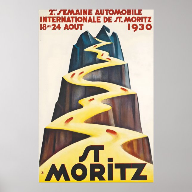 Poster Second International Automobile Show 1930 St (Frente)