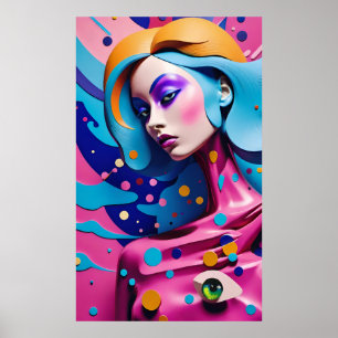 Poster Secret Den em Shinjuku - Ken Gage Surreal Art