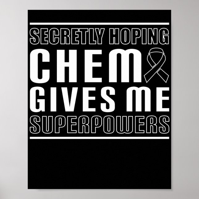 Poster Secretamente Hoping Chemo me dá superpoderes (Frente)