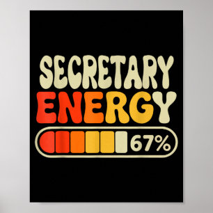 Poster Secretário de Energia 67 Por Cento Título de Traba