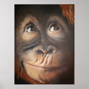 Poster secreto da pintura a óleo do pensamento do