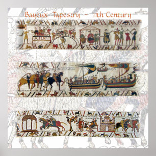 Pôster Século XI da tapeçaria de Bayeux