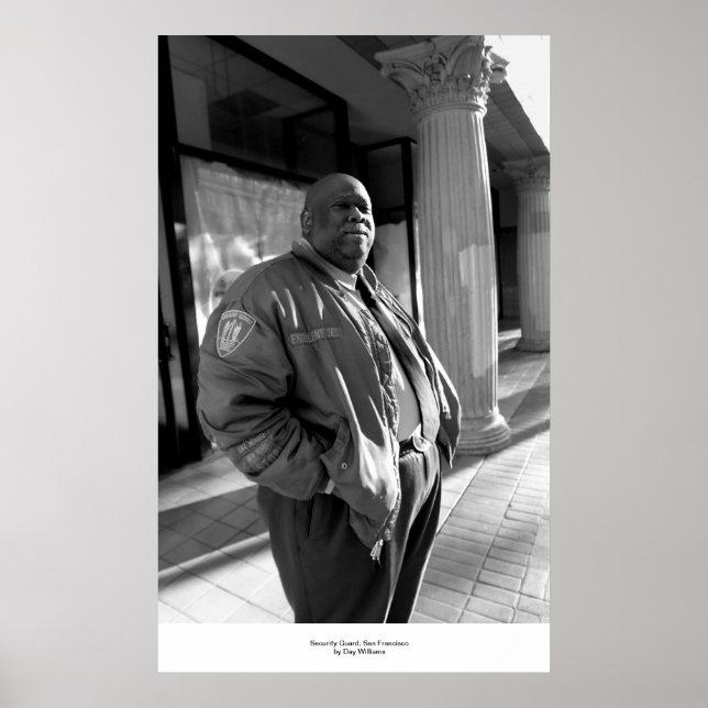 Poster Security Guard, San Francisco (Frente)