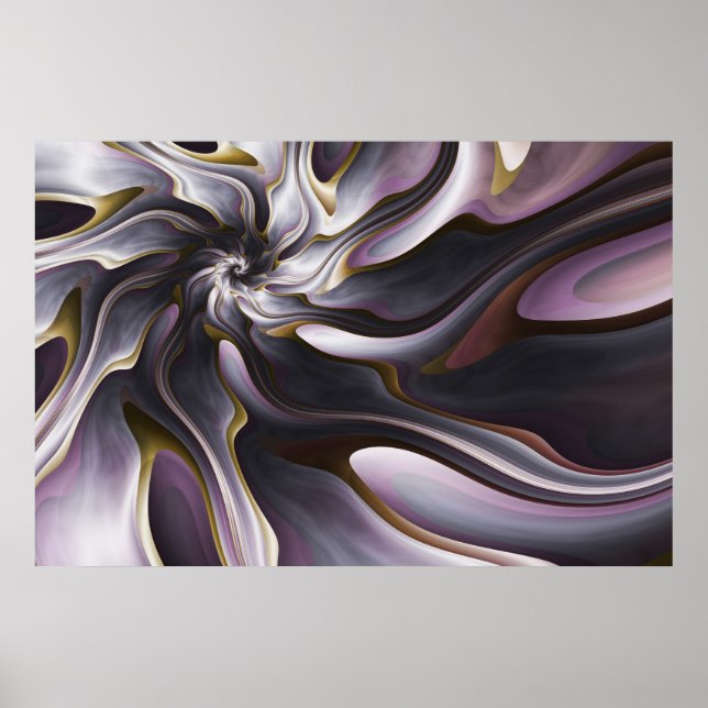 Pôster Seda de Aquarela (Frente)